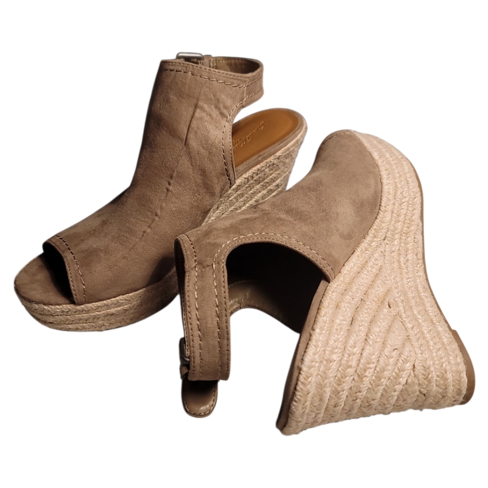 Universal Thread Espadrille Platform Wedge Taupe … - image 2